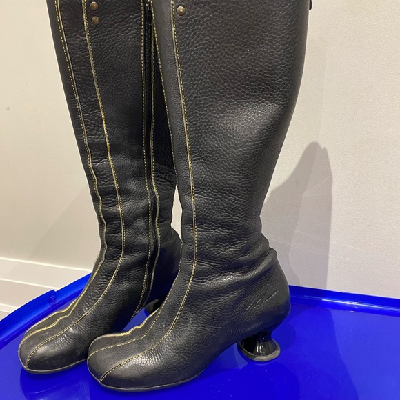 Fluevog vintage Andante black leather boots size US 10 - Picture 8 of 16
